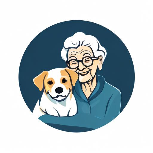 老奶奶与狗的Logo设计，情感象征与品牌识别的深层差异
